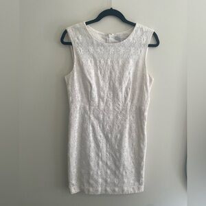 Diane Von Furstenberg white lace dress size 10